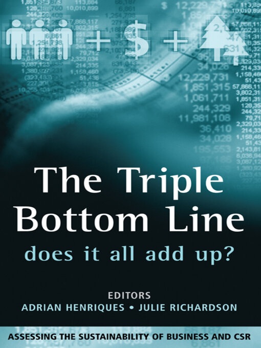 Title details for The Triple Bottom Line by Adrian Henriques - Wait list
